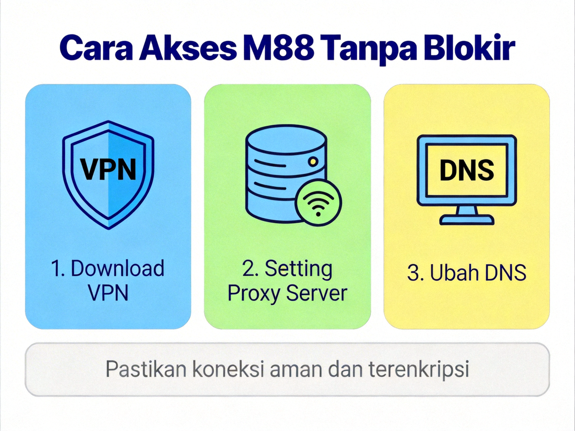 Cara Akses M88 Tanpa Blokir